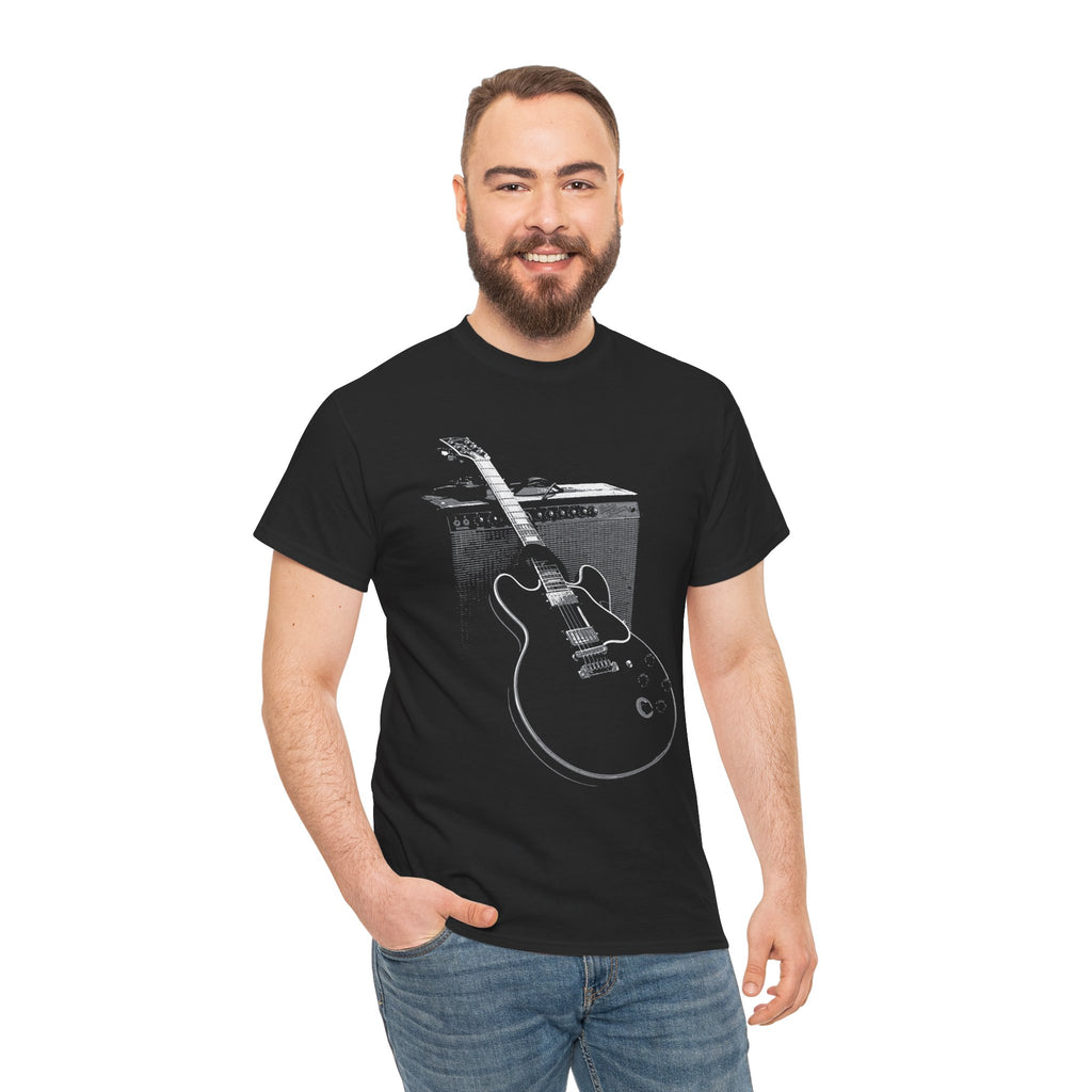 Electric Guitar & Amp Tee — Vintage Blues Rock Guitar Graphic T-Shirt