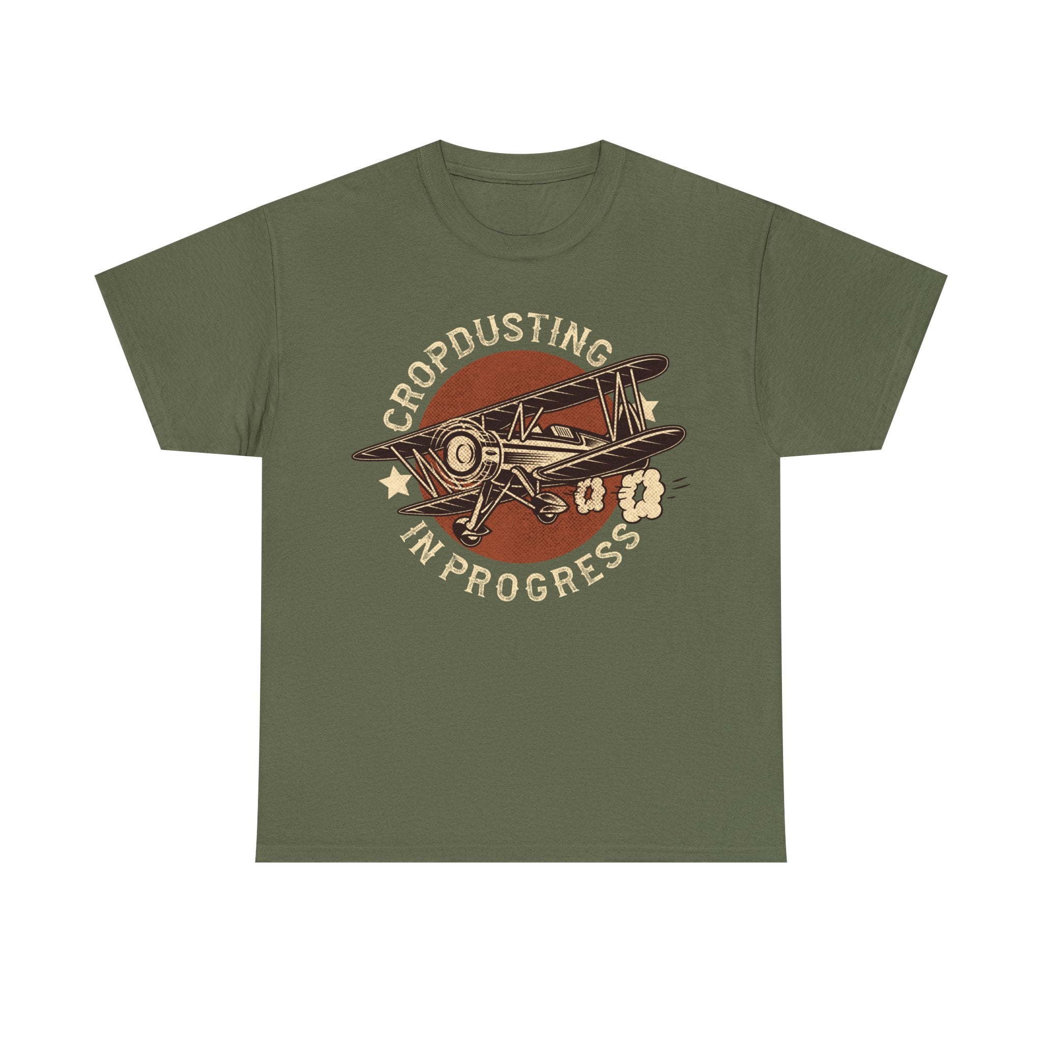 Cropdusting In Progress Vintage Airplane Tee