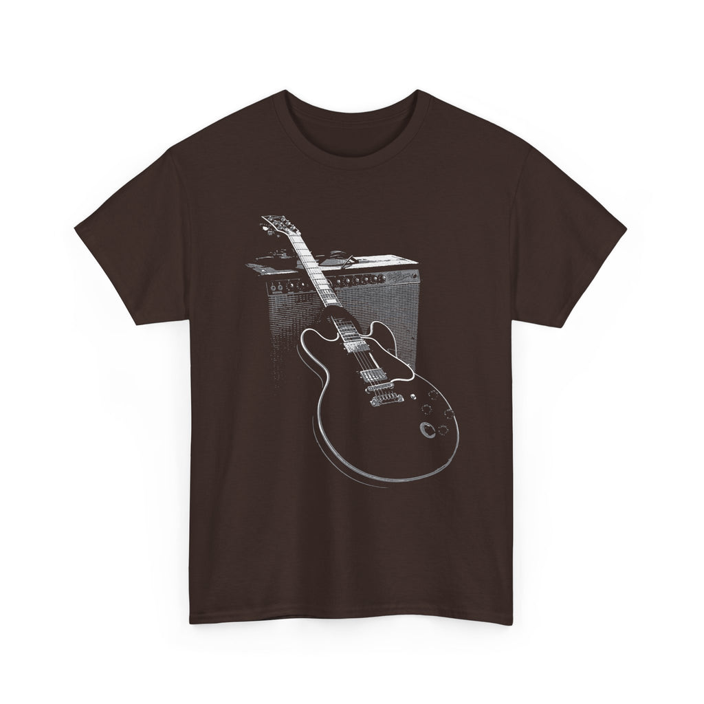 Electric Guitar & Amp Tee — Vintage Blues Rock Guitar Graphic T-Shirt
