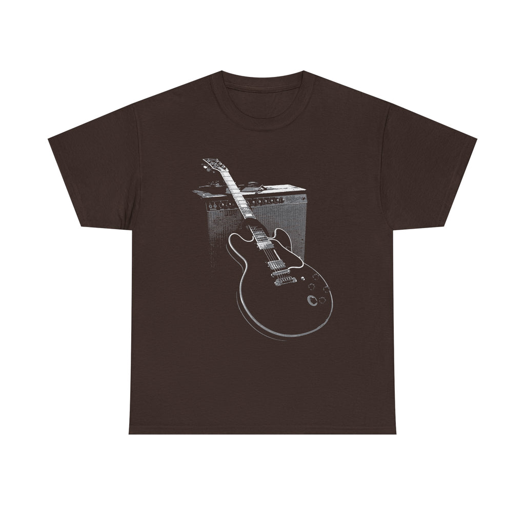 Electric Guitar & Amp Tee — Vintage Blues Rock Guitar Graphic T-Shirt