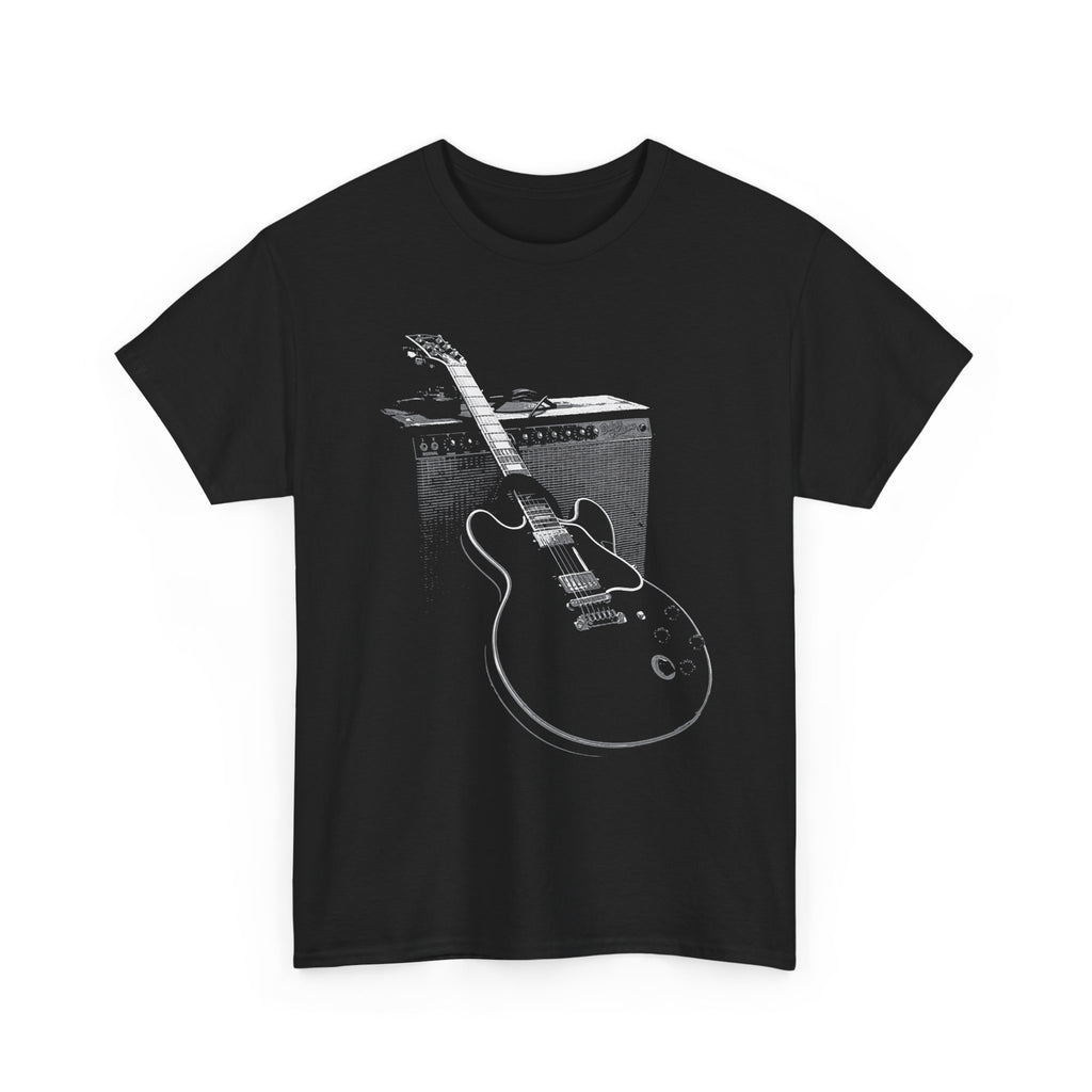 Electric Guitar & Amp Tee — Vintage Blues Rock Guitar Graphic T-Shirt
