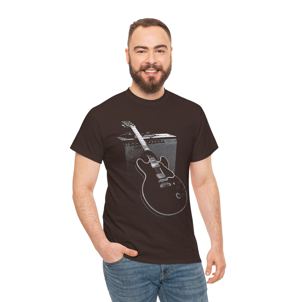 Electric Guitar & Amp Tee — Vintage Blues Rock Guitar Graphic T-Shirt