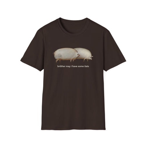 Pig Duo Meme T-Shirt — Brother May I Have Some Oats Tee