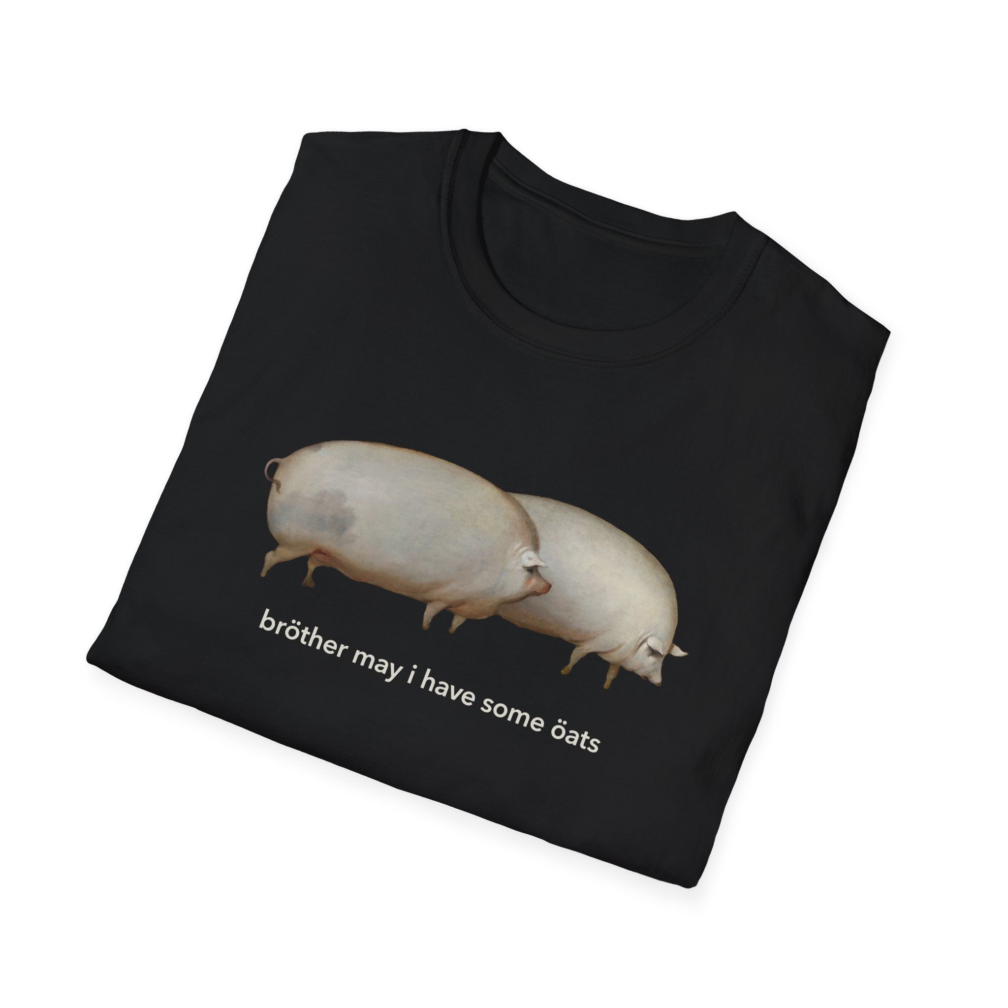 Pig Duo Meme T-Shirt — Brother May I Have Some Oats Tee