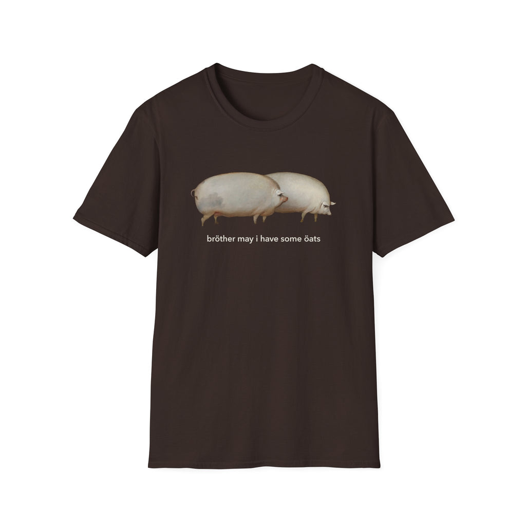 Pig Duo Meme T-Shirt — Brother May I Have Some Oats Tee