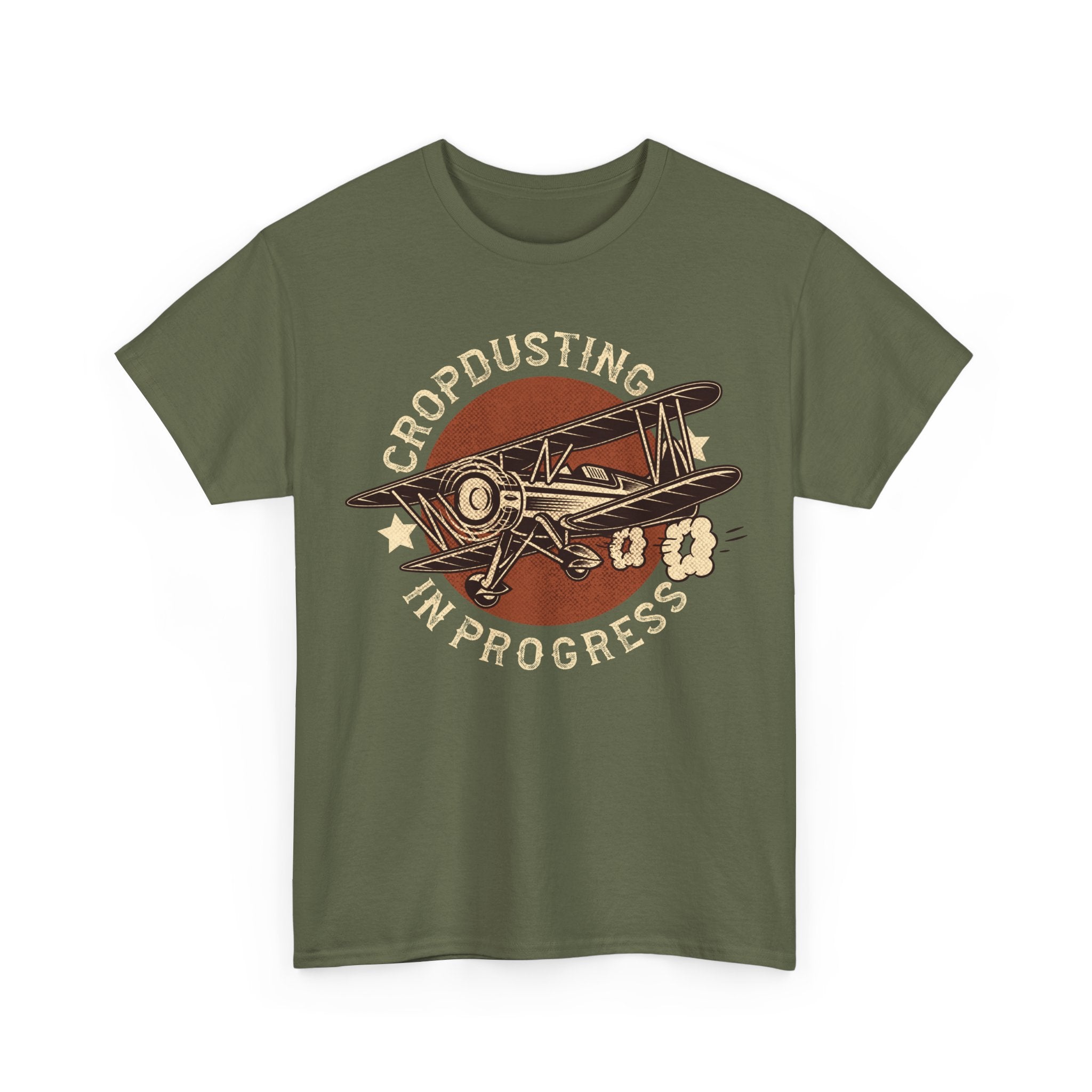 Cropdusting In Progress Vintage Airplane Tee