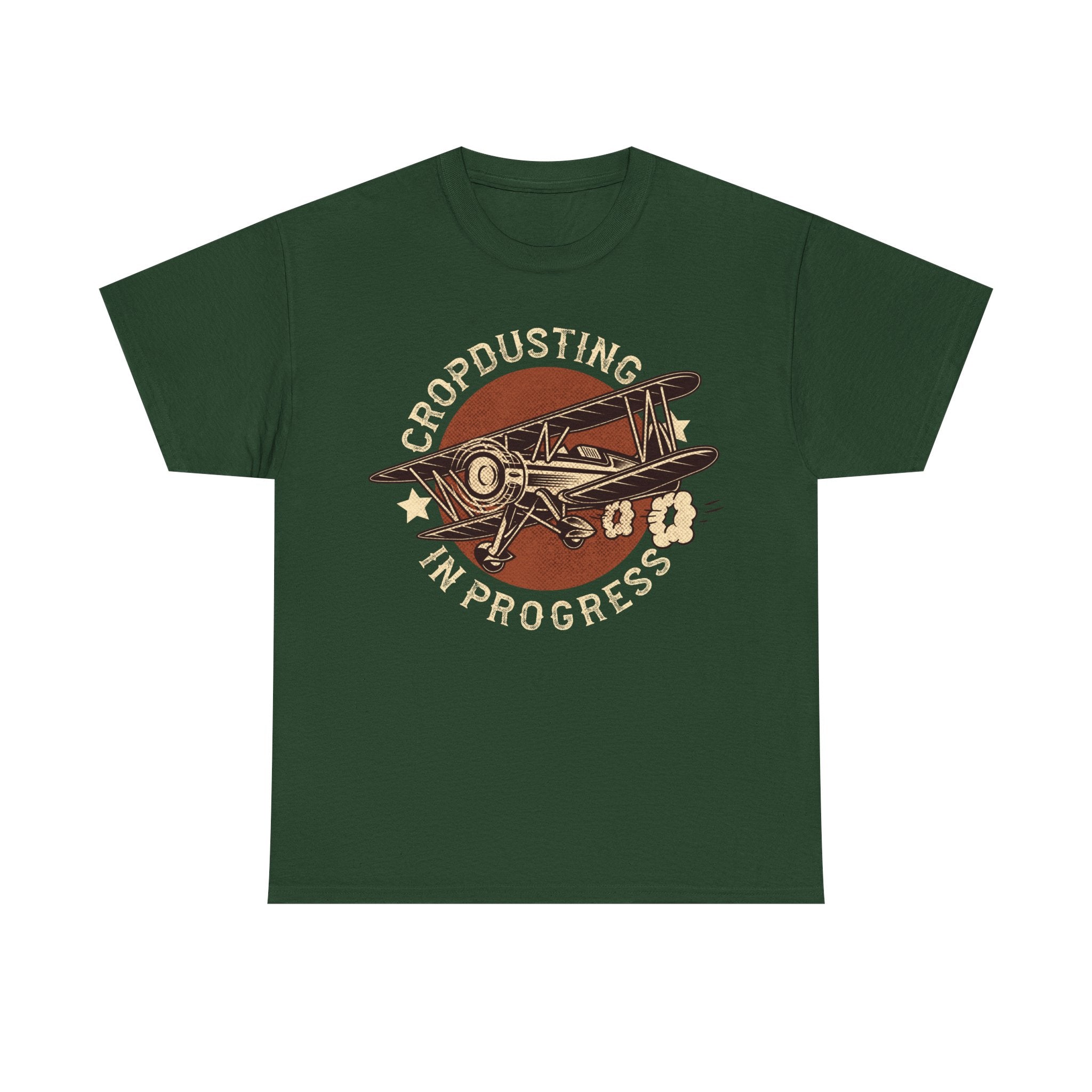 Cropdusting In Progress Vintage Airplane Tee