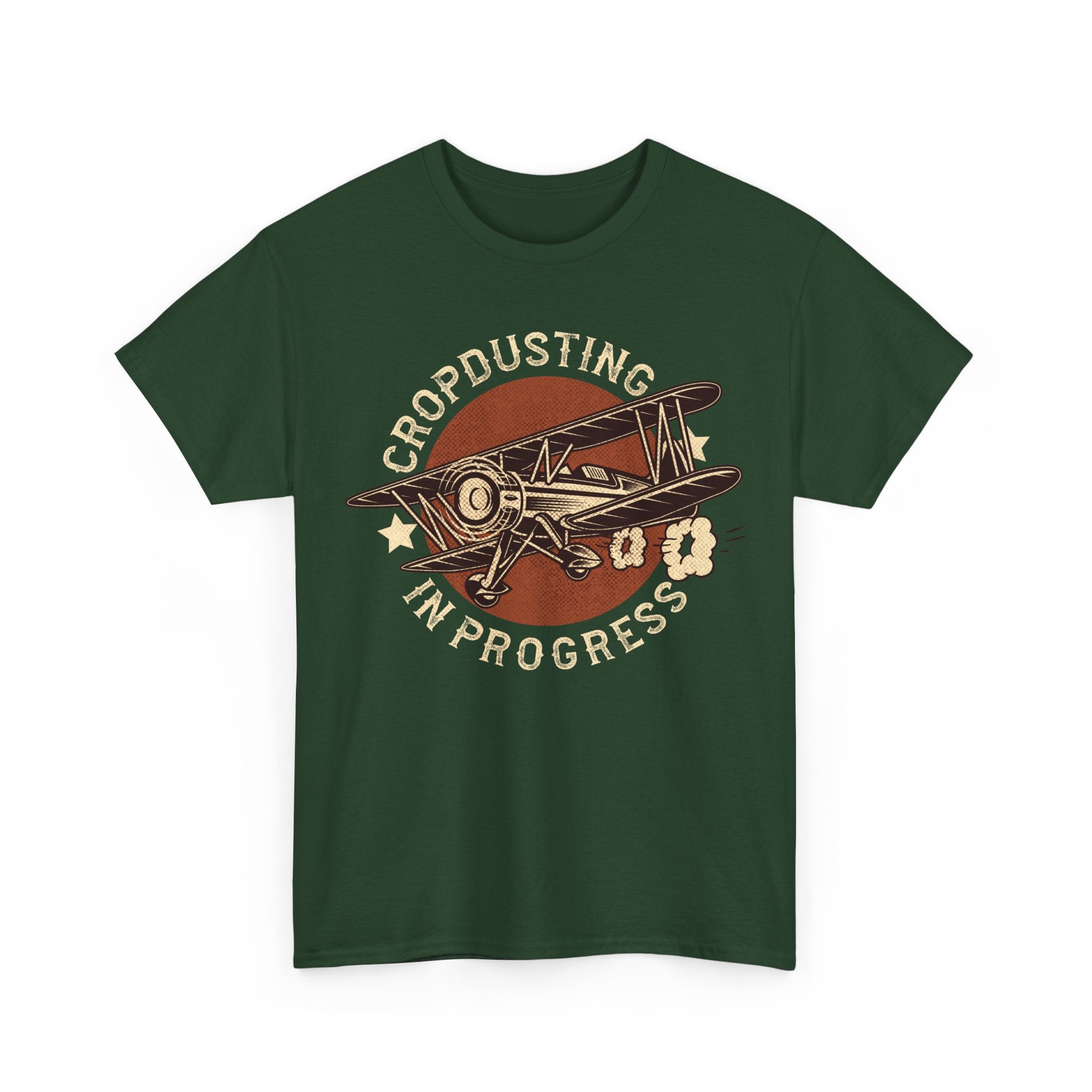 Cropdusting In Progress Vintage Airplane Tee