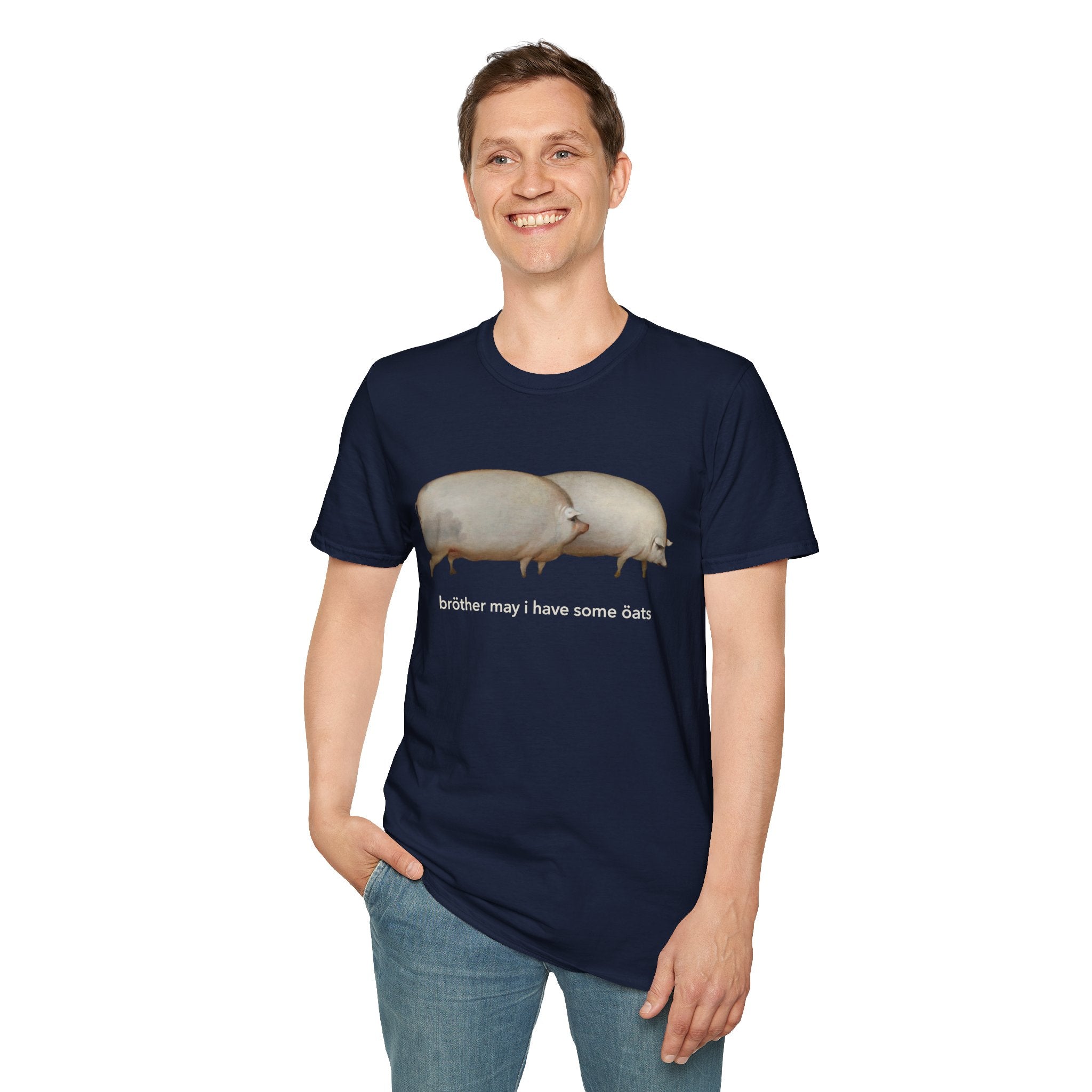 Pig Duo Meme T-Shirt — Brother May I Have Some Oats Tee