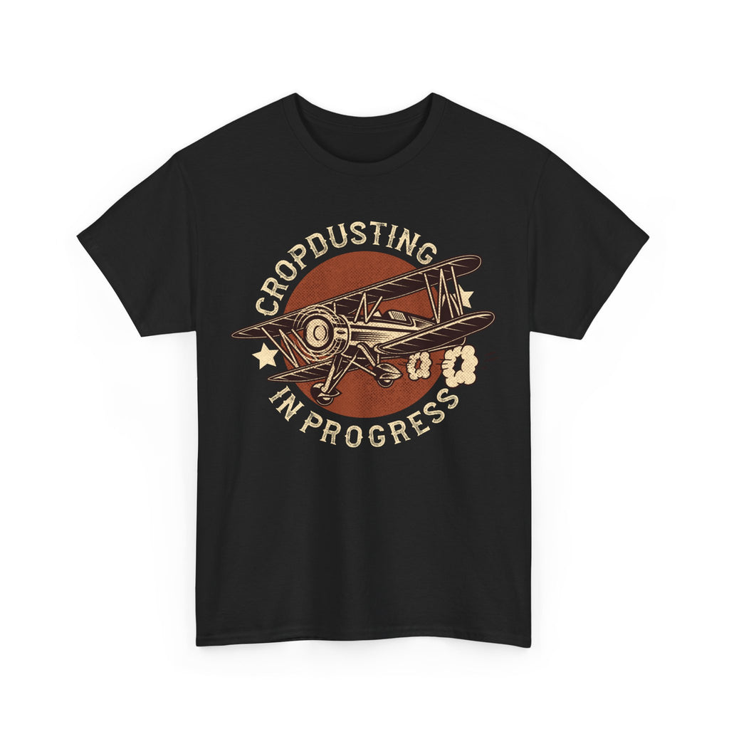 Cropdusting In Progress Vintage Airplane Tee